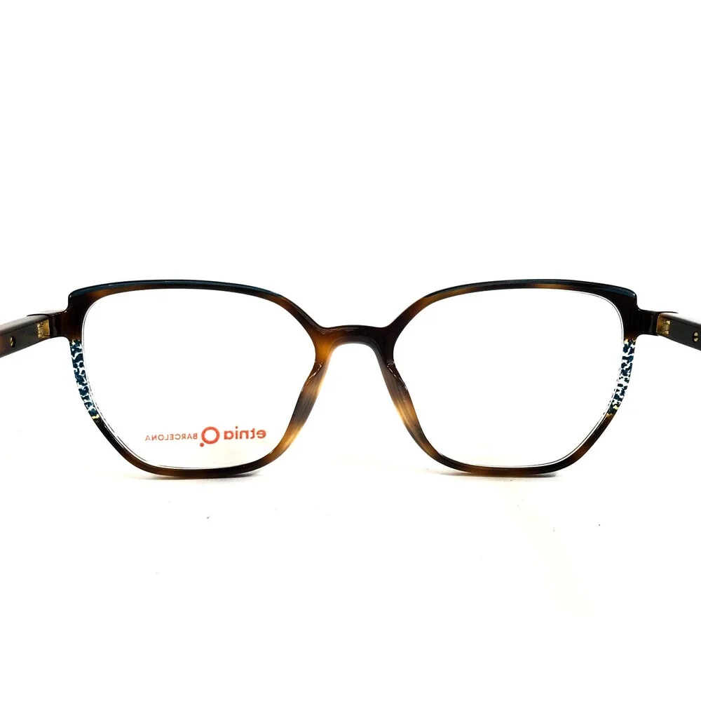 Etnia Barcelona Eyeglasses Frames NIAGARA HVBL Havana Blue Cat Eye 52-16-137